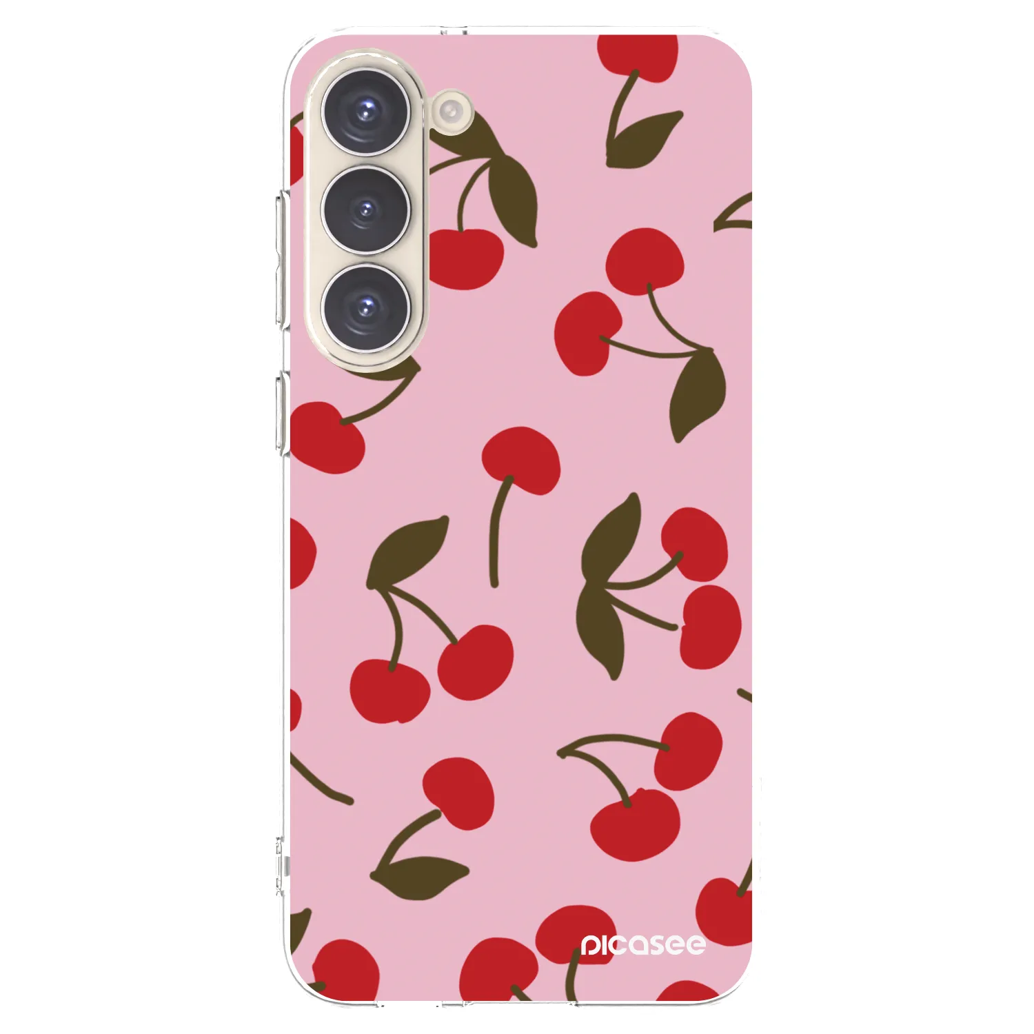 Picasee Samsung Galaxy S23+ 5G Hülle - Transparentes Silikon - Cherry