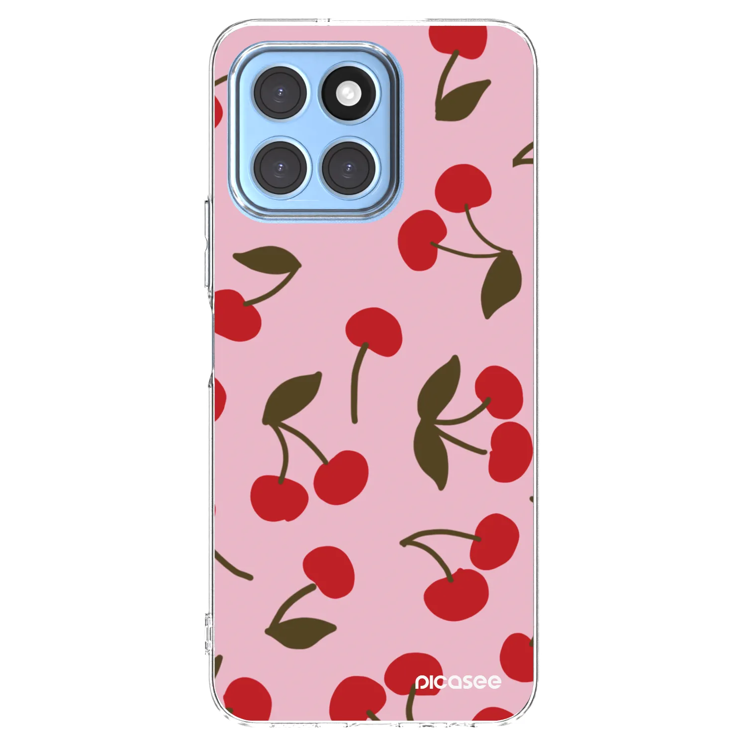 Picasee Honor X8 5G Hülle - Transparentes Silikon - Cherry