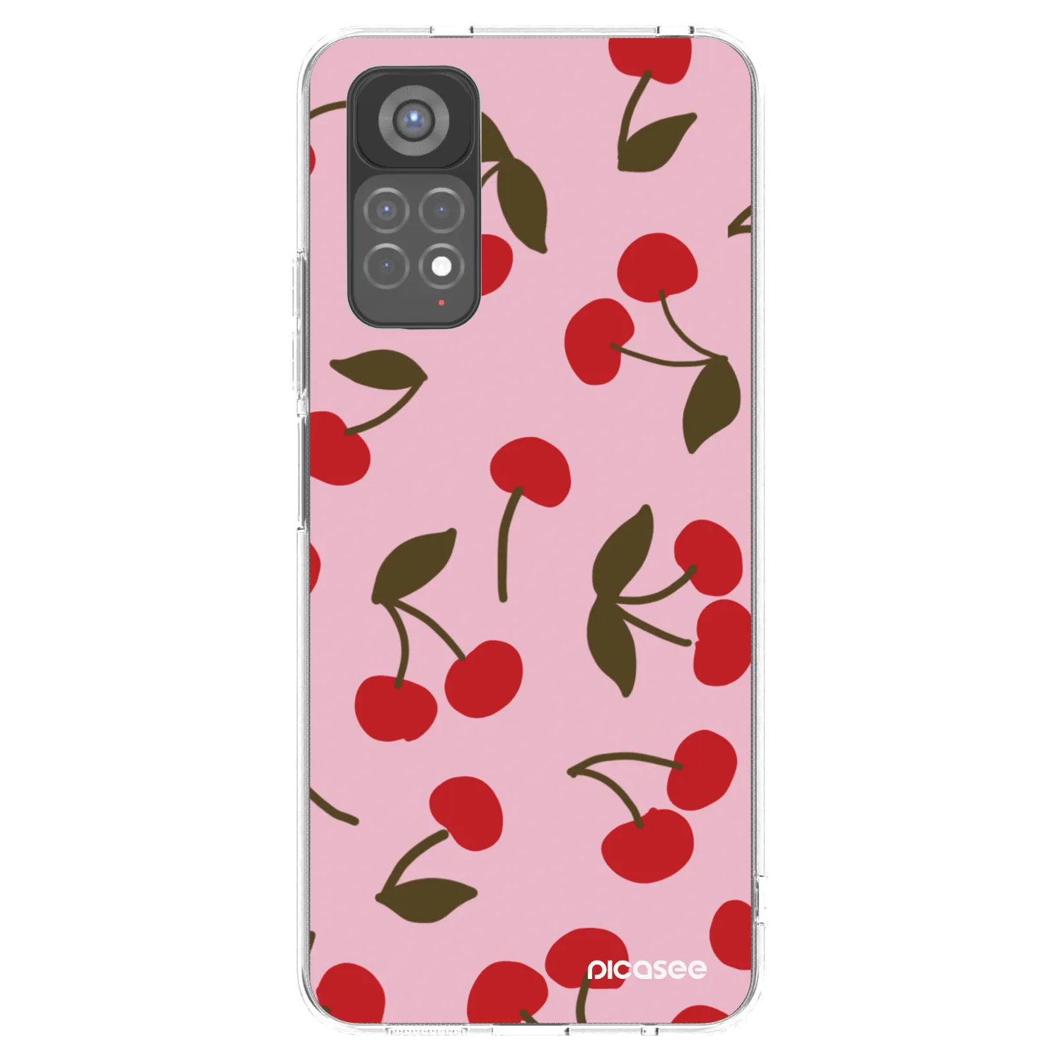 Picasee Xiaomi Redmi Note 11S 5G Hülle - Transparentes Silikon - Cherry