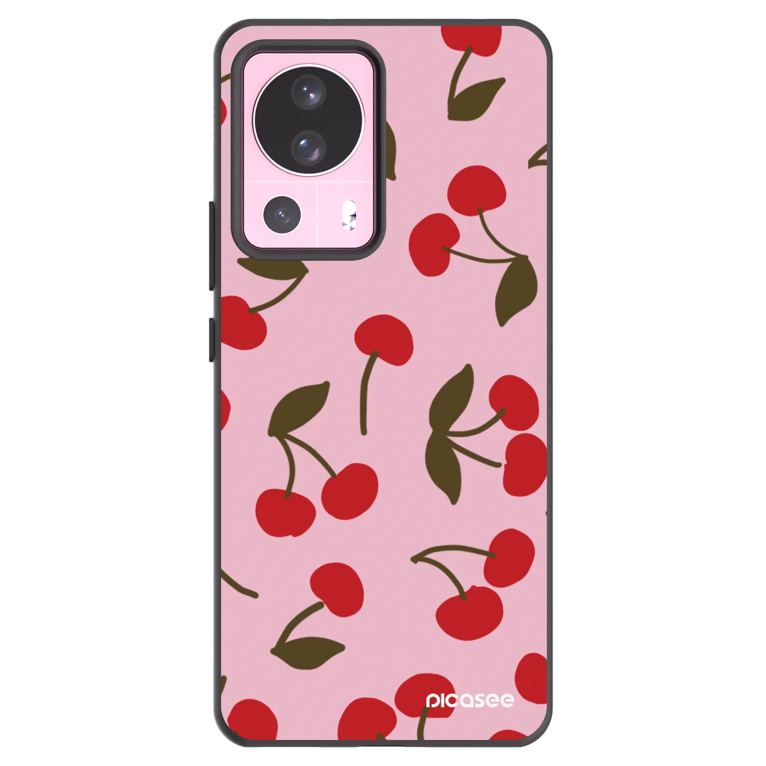 Picasee Xiaomi 13 Lite Hülle - Schwarzes Silikon - Cherry
