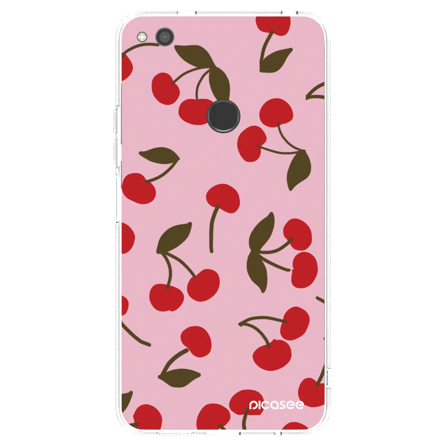 Picasee Huawei P9 Lite 2017 Hülle - Transparentes Silikon - Cherry