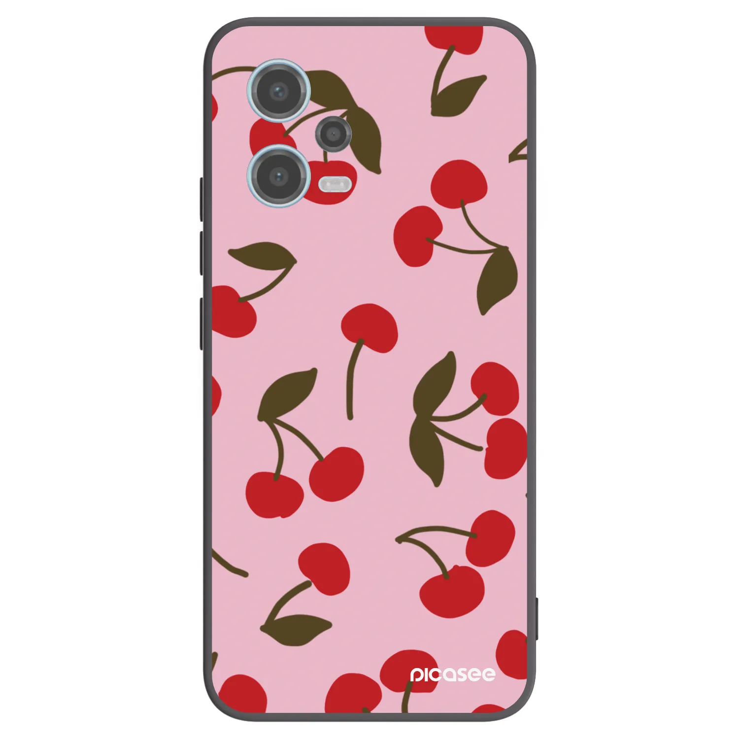 Picasee Xiaomi Redmi Note 12 5G Hülle - Schwarzes Silikon - Cherry