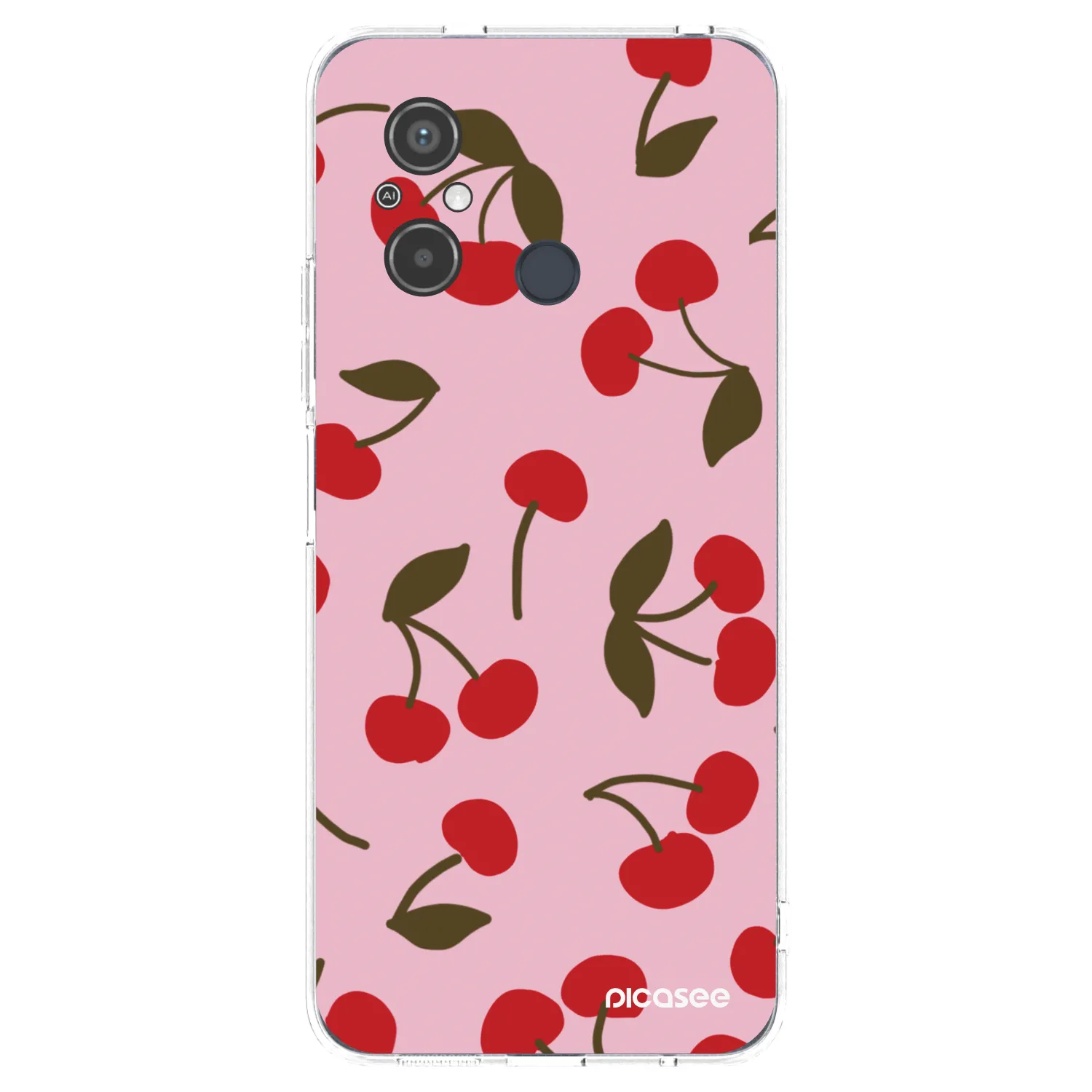 Picasee Xiaomi Redmi 12C Hülle - Transparentes Silikon - Cherry