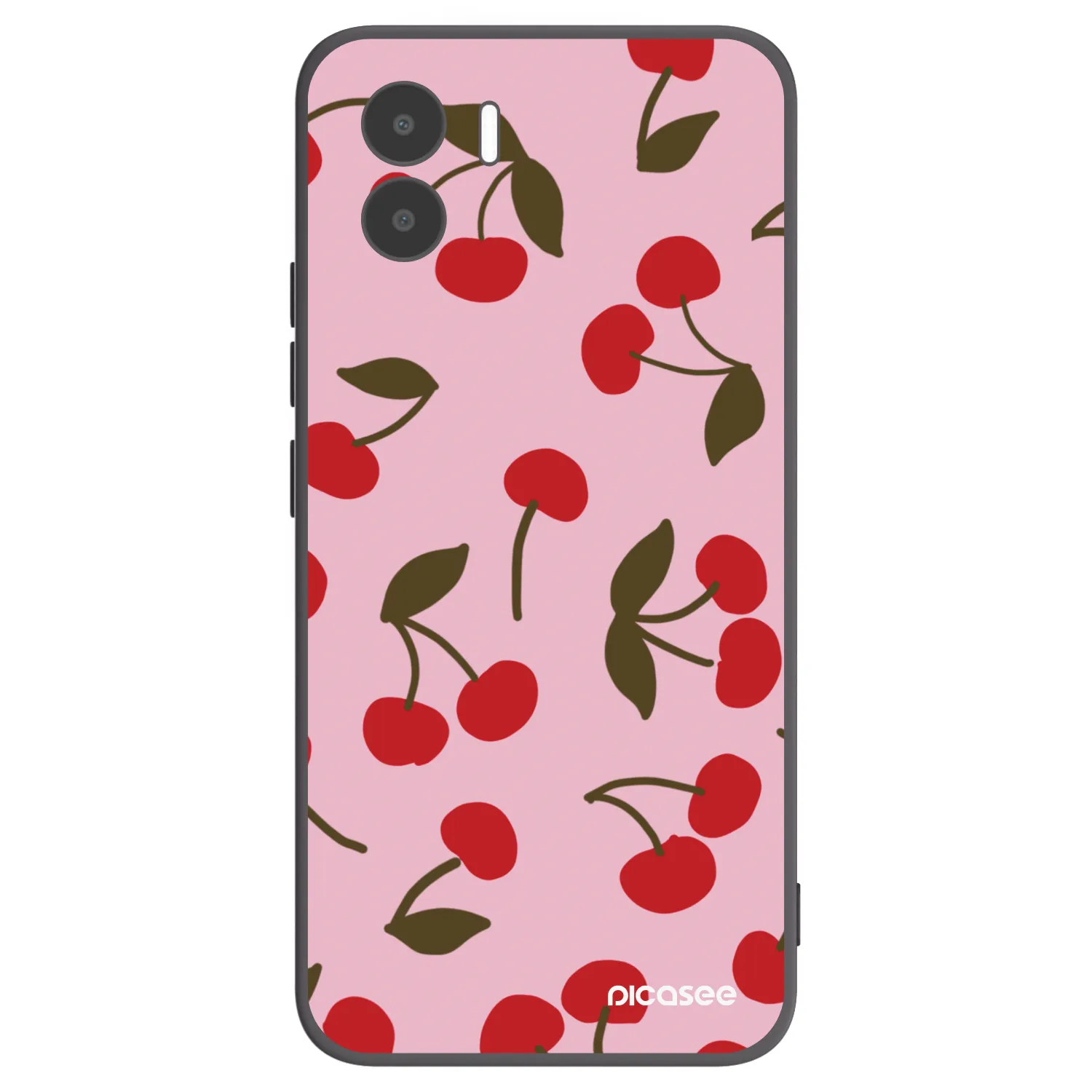 Picasee Xiaomi Redmi A2 Hülle - Schwarzes Silikon - Cherry