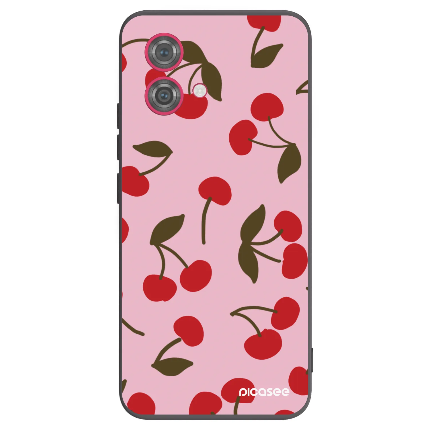 Picasee Motorola Moto G84 5G Hülle - Schwarzes Silikon - Cherry