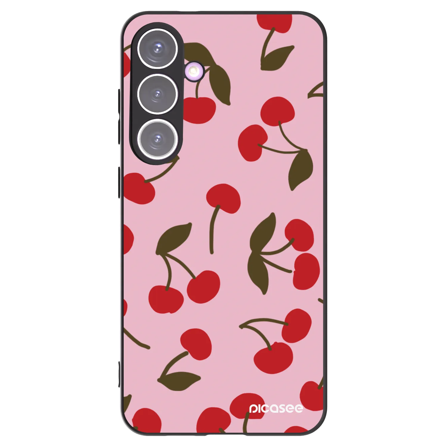 Picasee Samsung Galaxy S24+ S926B 5G Hülle - Schwarzes Silikon - Cherry