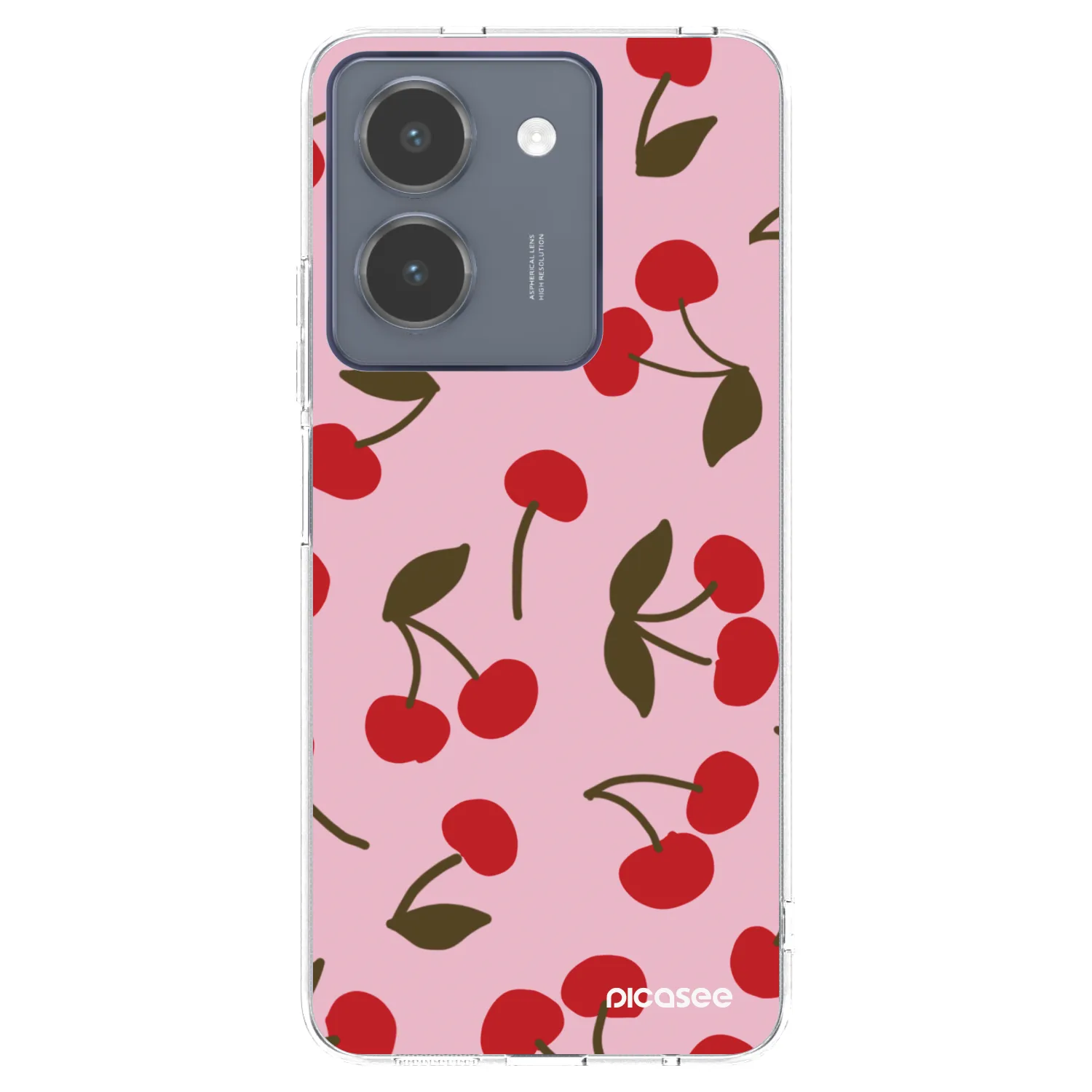 Picasee Vivo Y36 4G Hülle - Transparentes Silikon - Cherry
