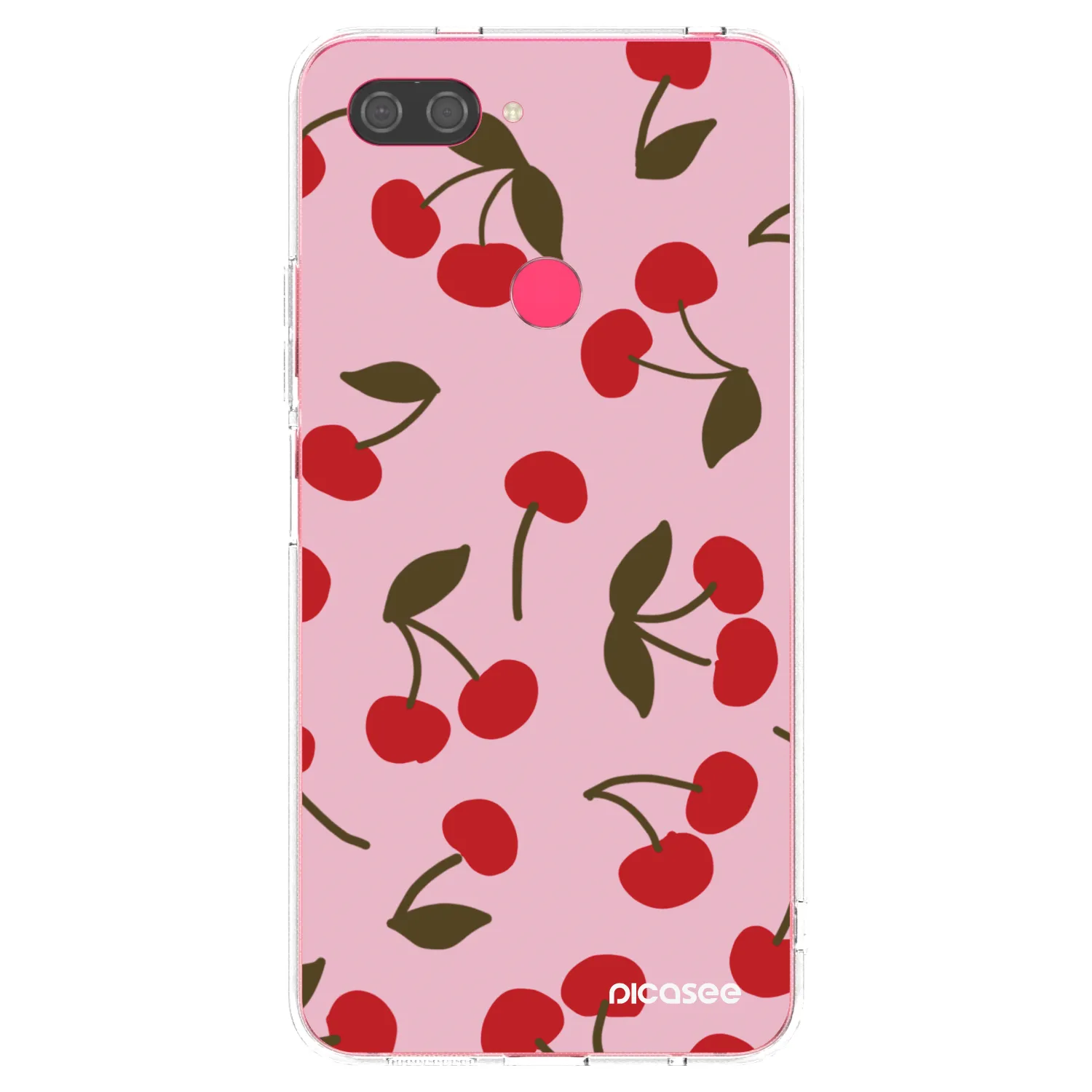 Picasee Xiaomi Mi 8 Lite Hülle - Transparentes Silikon - Cherry