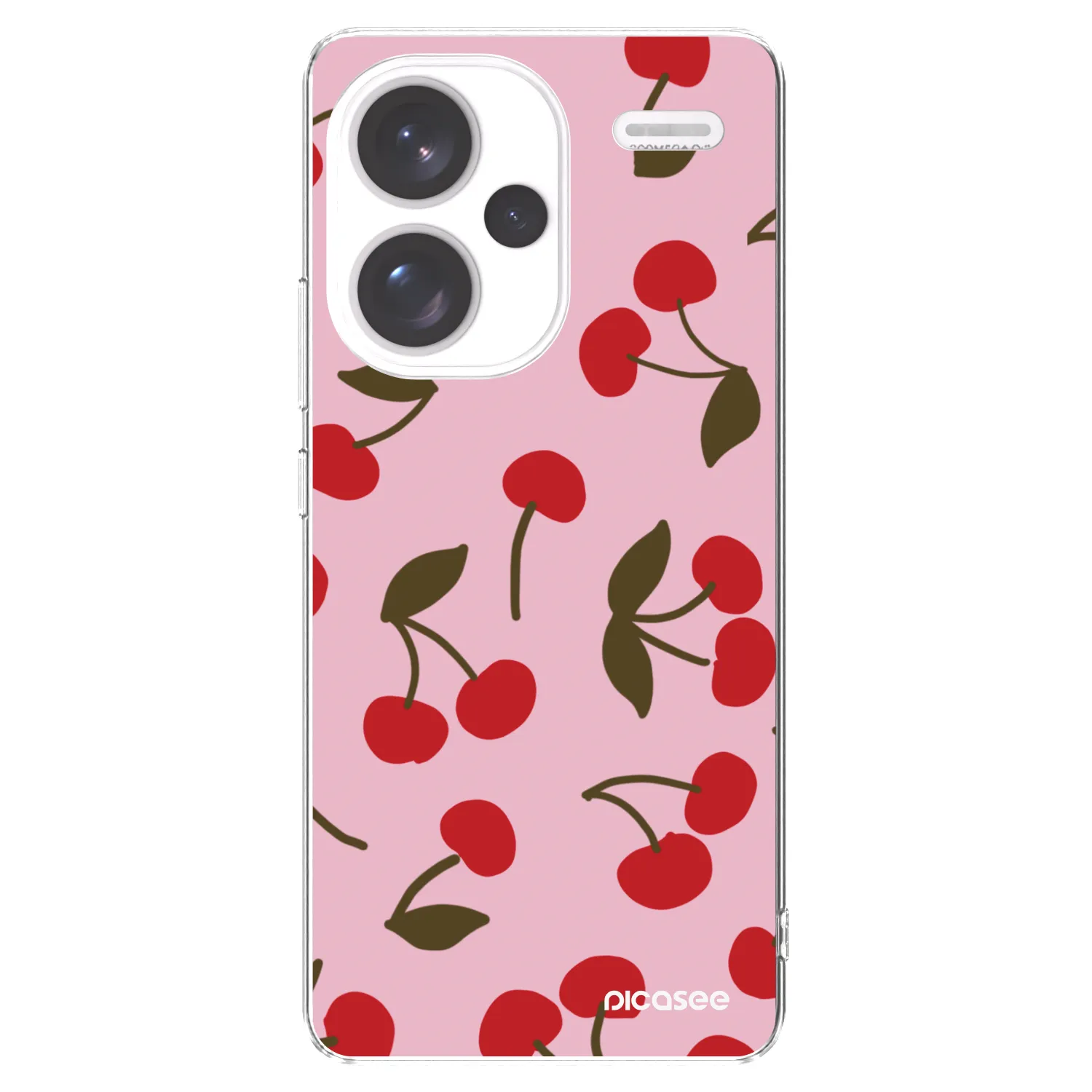 Picasee Xiaomi Redmi Note 13 Pro+ 5G Hülle - Transparentes Silikon - Cherry