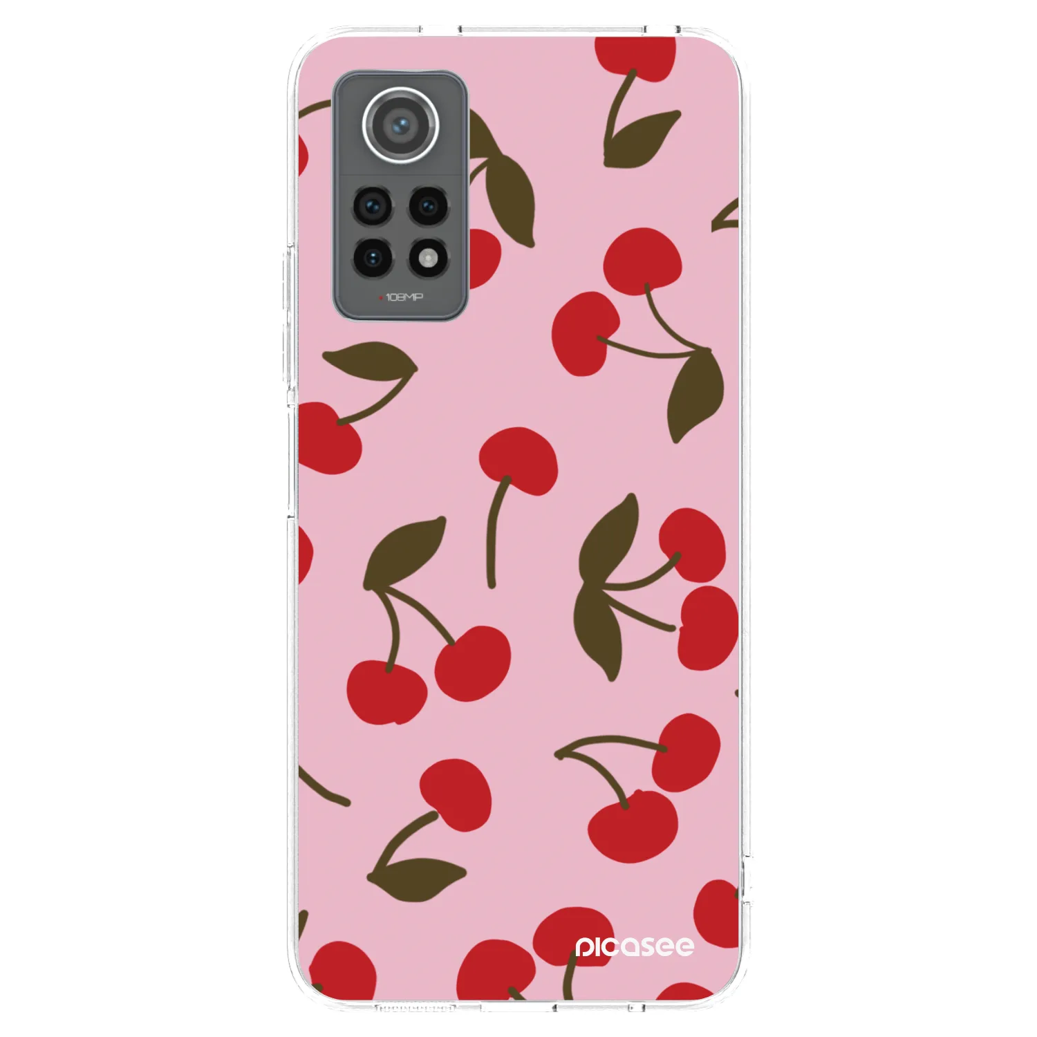Picasee Xiaomi Redmi Note 12 Pro 4G Hülle - Transparentes Silikon - Cherry