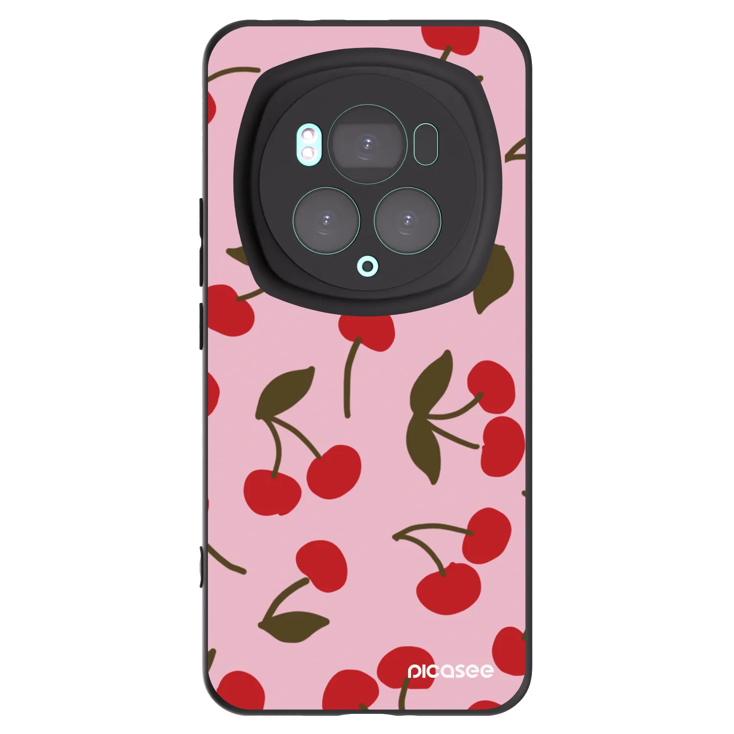 Picasee Honor Magic6 Pro Hülle - Schwarzes Silikon - Cherry