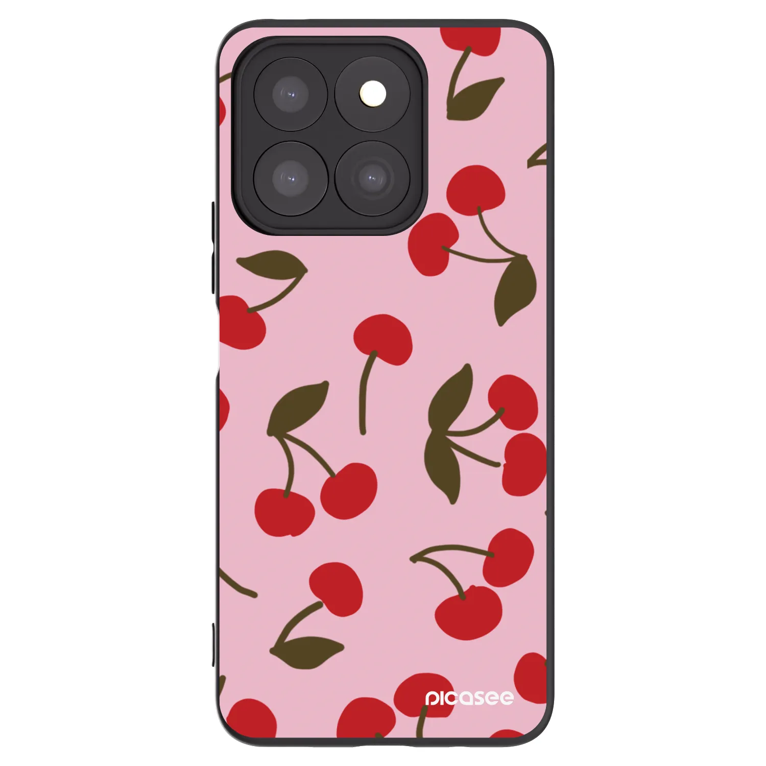 Picasee Honor X8b Hülle - Schwarzes Silikon - Cherry