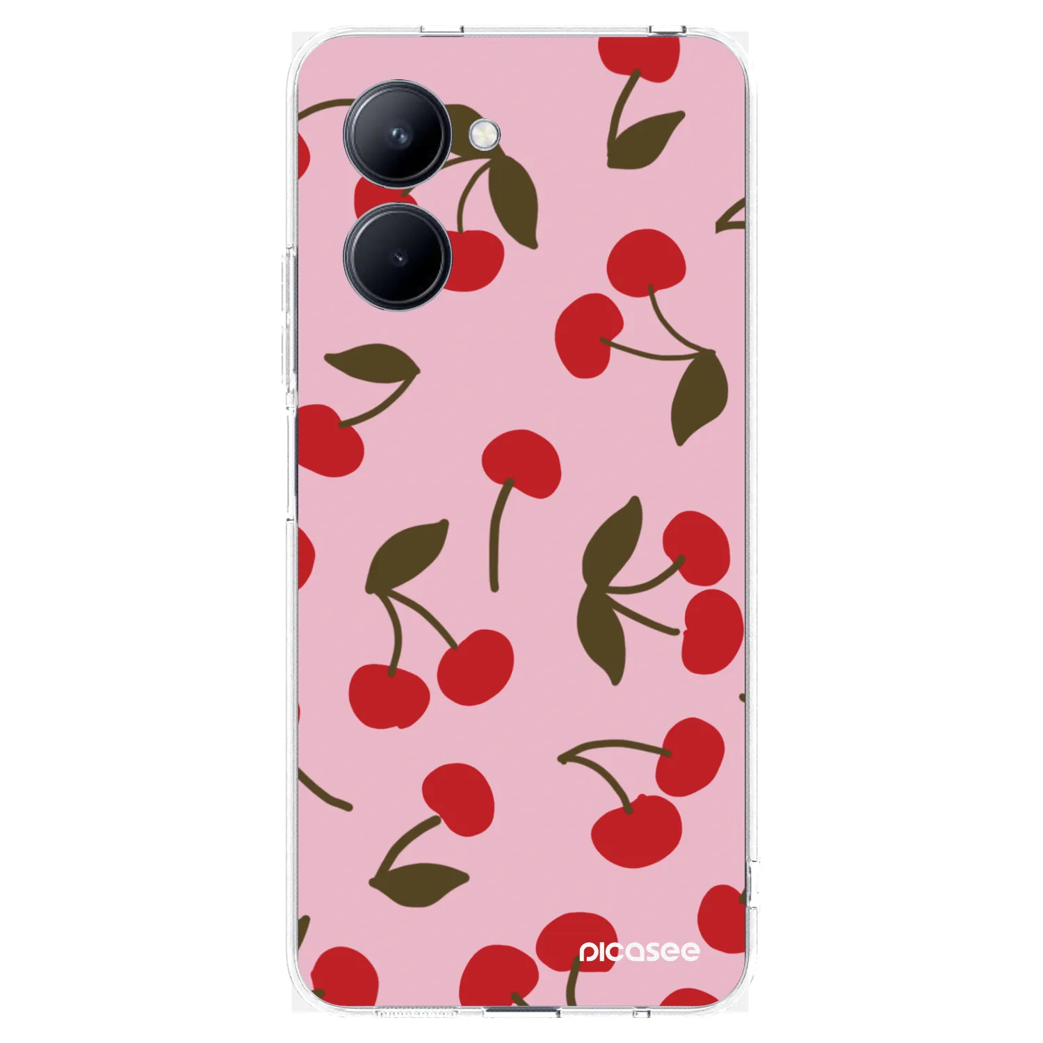 Picasee Realme C33 (2023) Hülle - Transparentes Silikon - Cherry