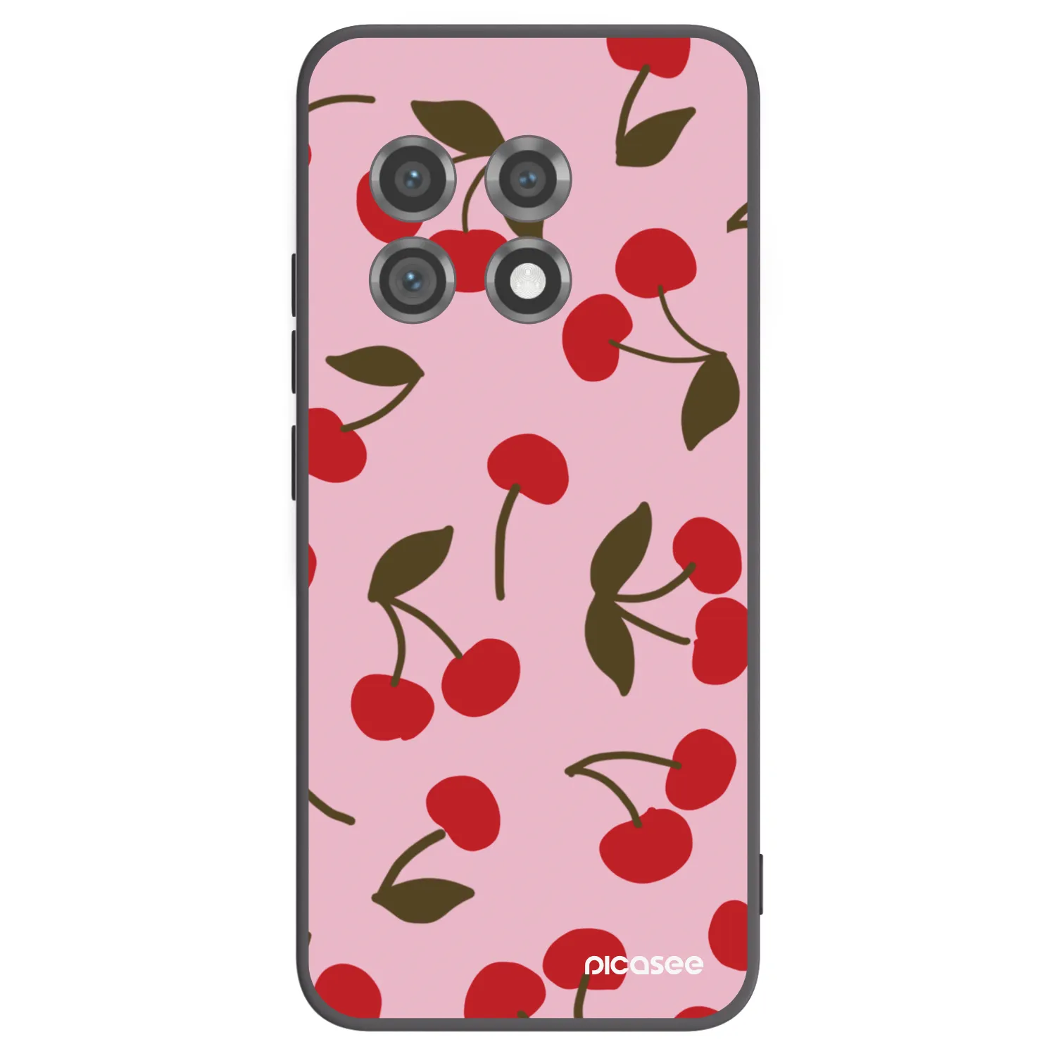 Picasee OnePlus 11 5G Hülle - Schwarzes Silikon - Cherry