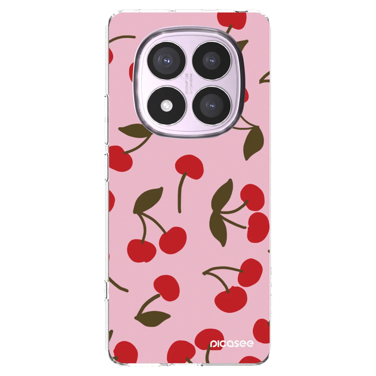Picasee Xiaomi Redmi Note 14 Pro 5G Hülle - Transparentes Silikon - Cherry