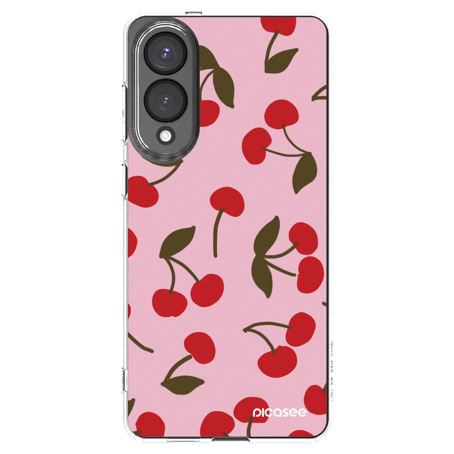 Picasee Samsung Galaxy S25 Edge 5G Hülle - Transparentes Silikon - Cherry