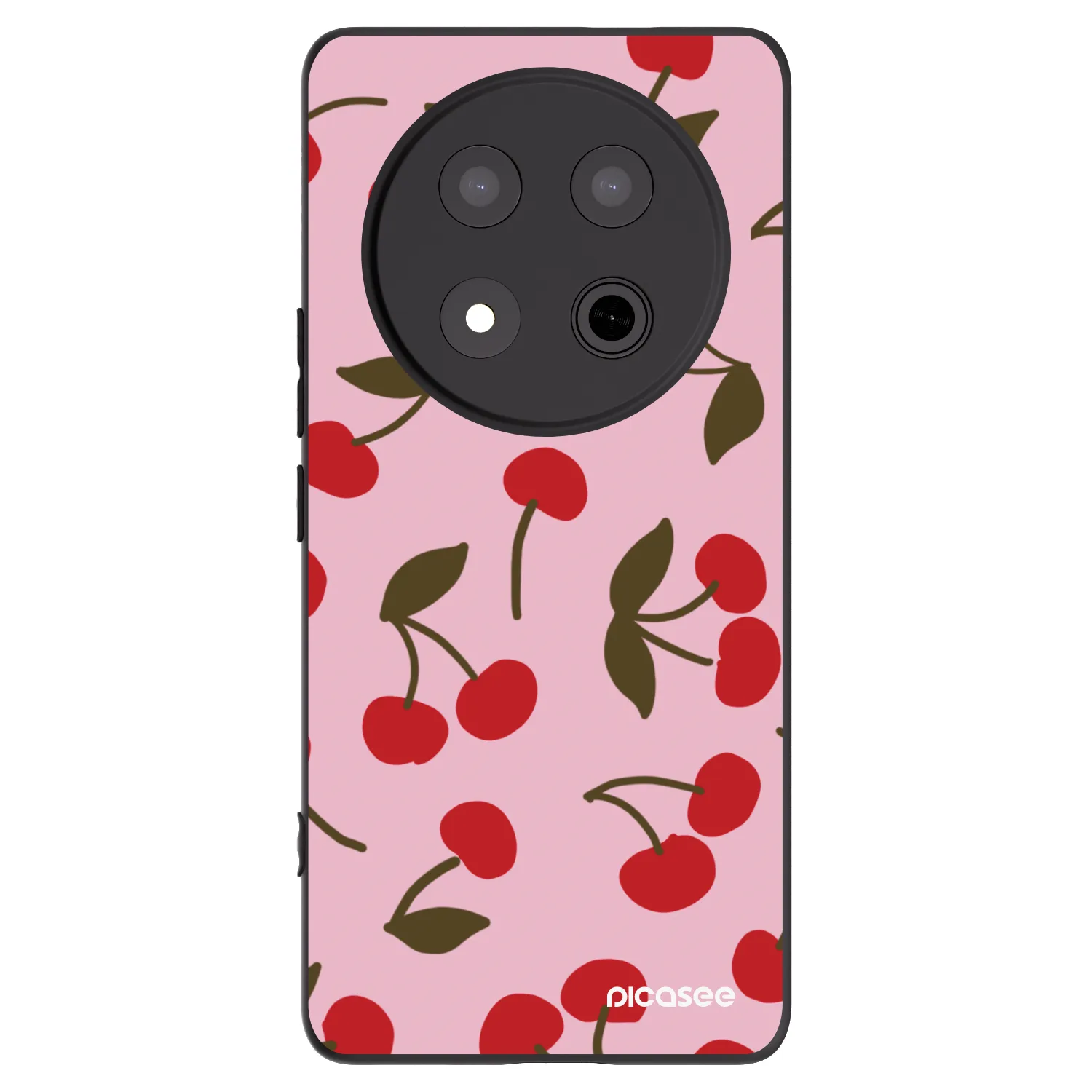 Picasee Honor Magic7 Lite 5G Hülle - Schwarzes Silikon - Cherry