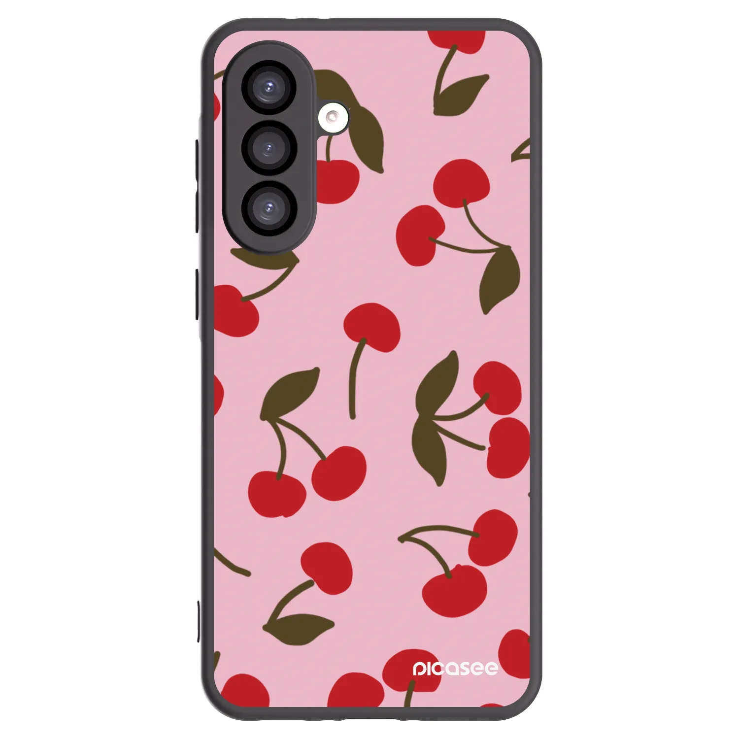 Picasee Samsung Galaxy A26 5G A266B Hülle - Schwarzes Silikon - Cherry