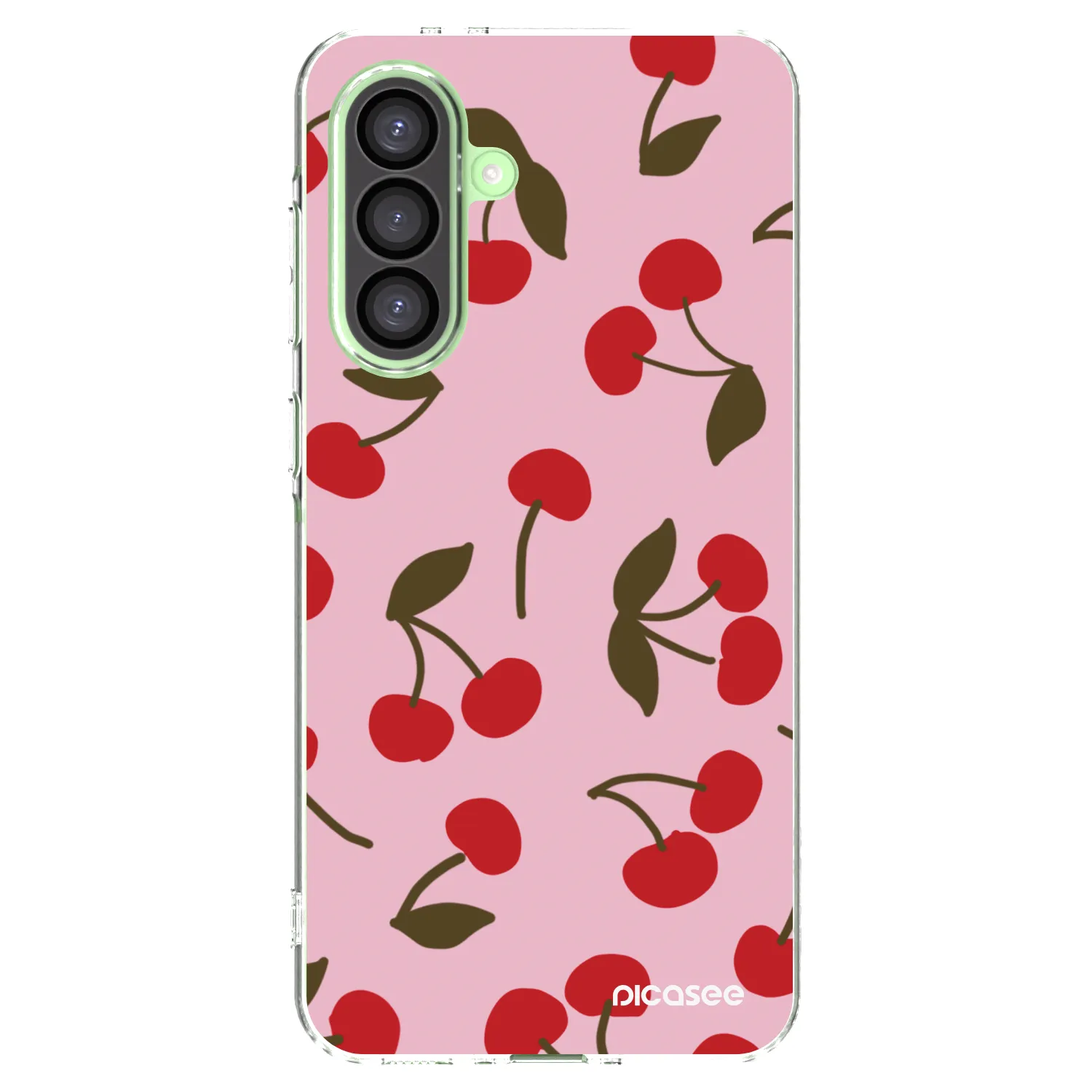 Picasee Samsung Galaxy A26 5G A266B Hülle - Transparentes Silikon - Cherry