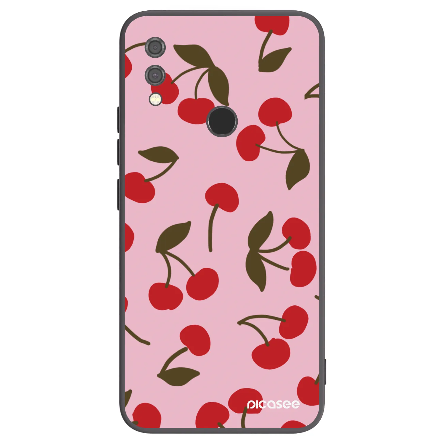 Picasee Xiaomi Redmi Note 7 Hülle - Schwarzes Silikon - Cherry