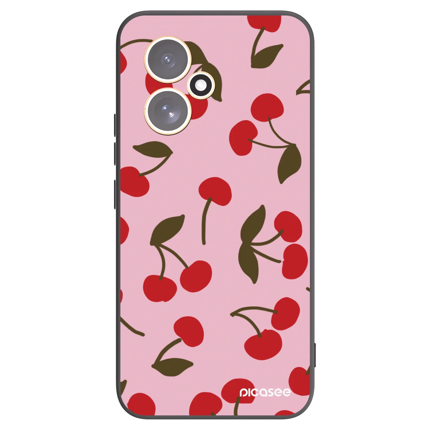 Picasee Honor 400 5G Hülle - Schwarzes Silikon - Cherry