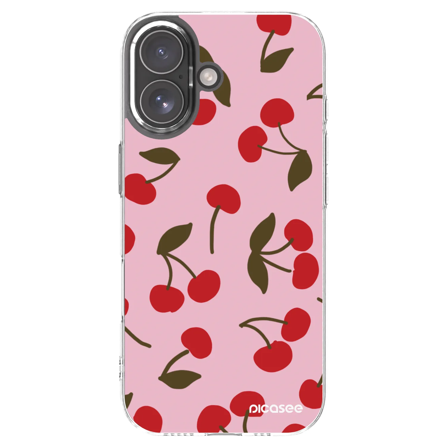Picasee Apple iPhone 17 Hülle - Transparentes Silikon - Cherry