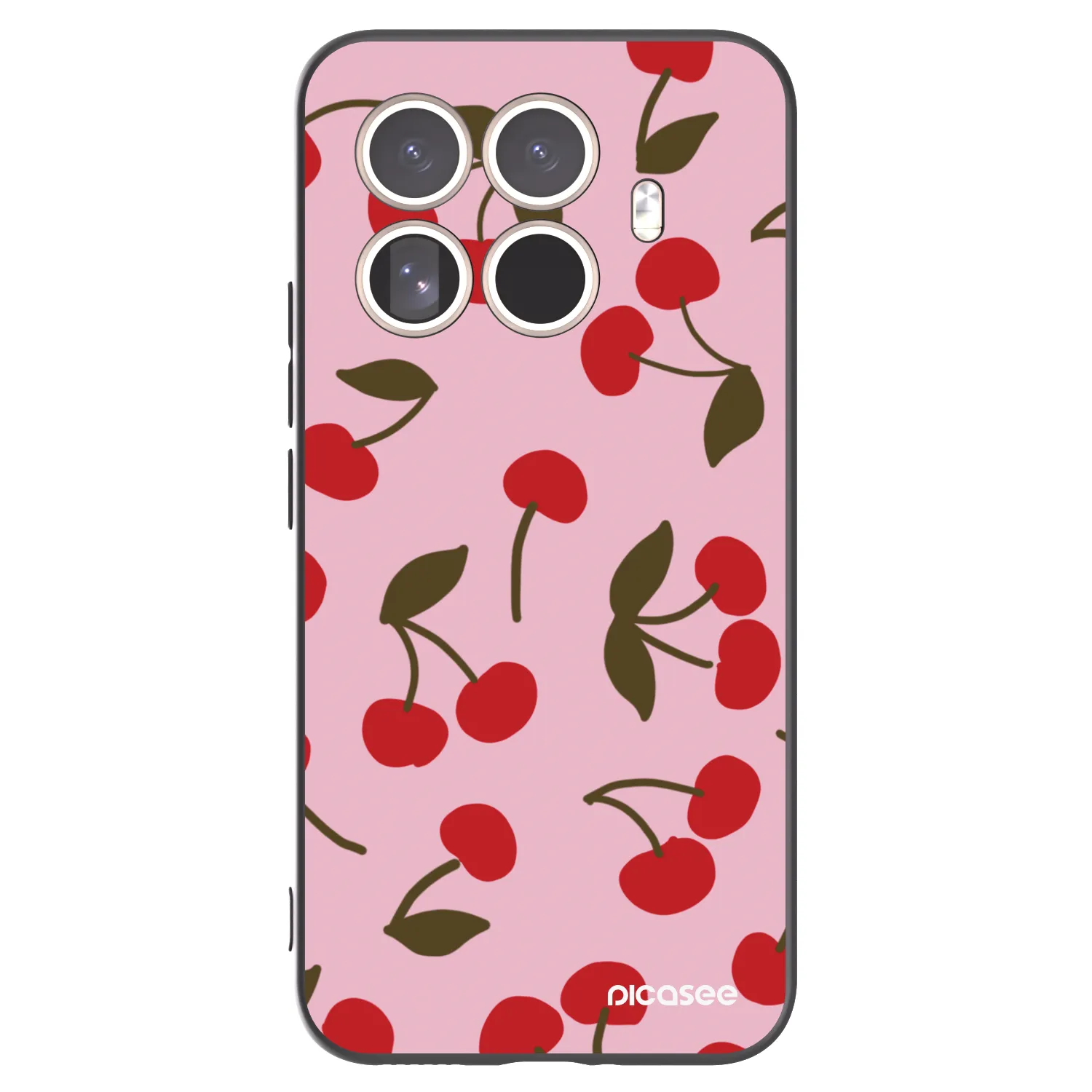 Picasee Xiaomi 15T Pro Hülle - Schwarzes Silikon - Cherry