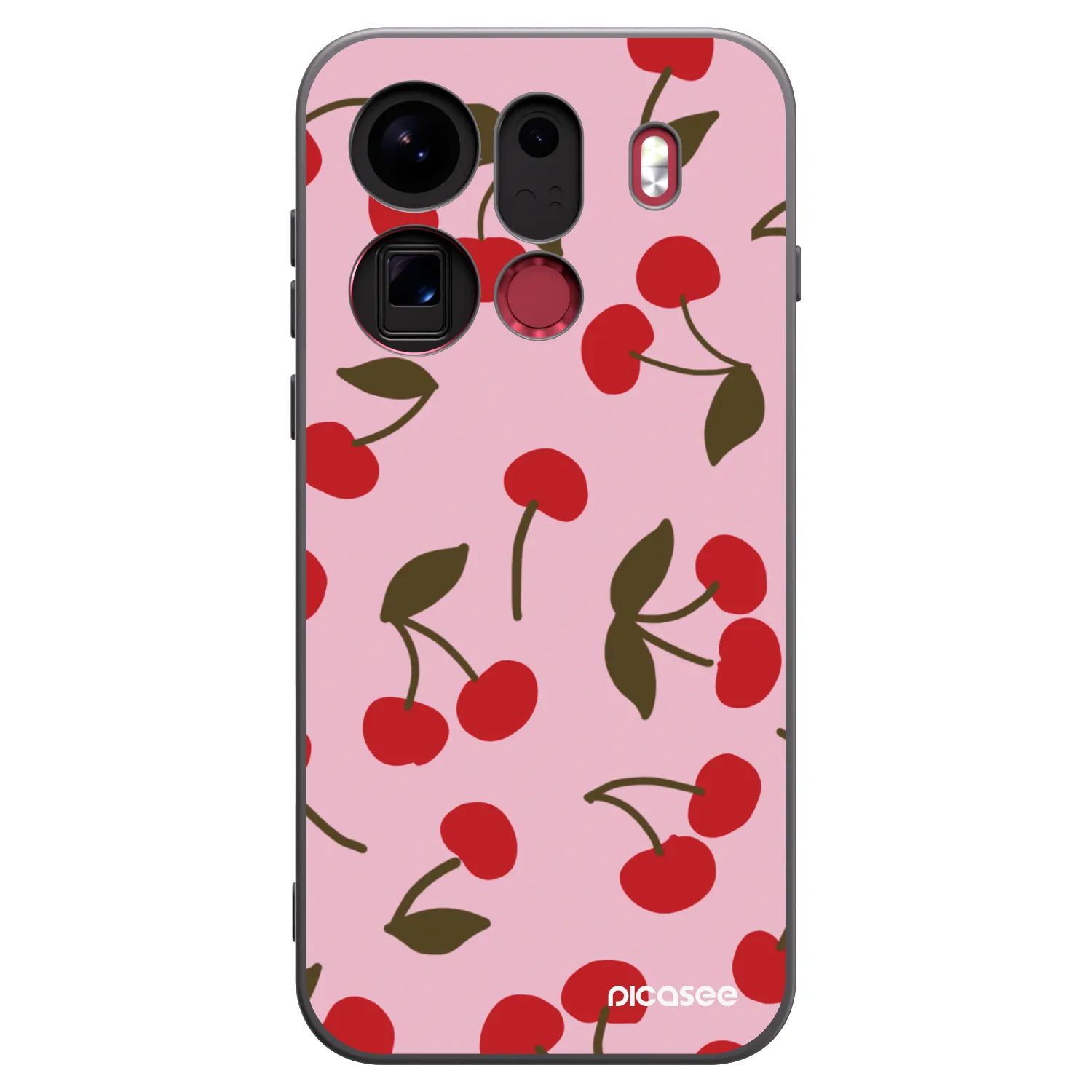 Picasee OPPO Find X9 Pro Hülle - Schwarzes Silikon - Cherry