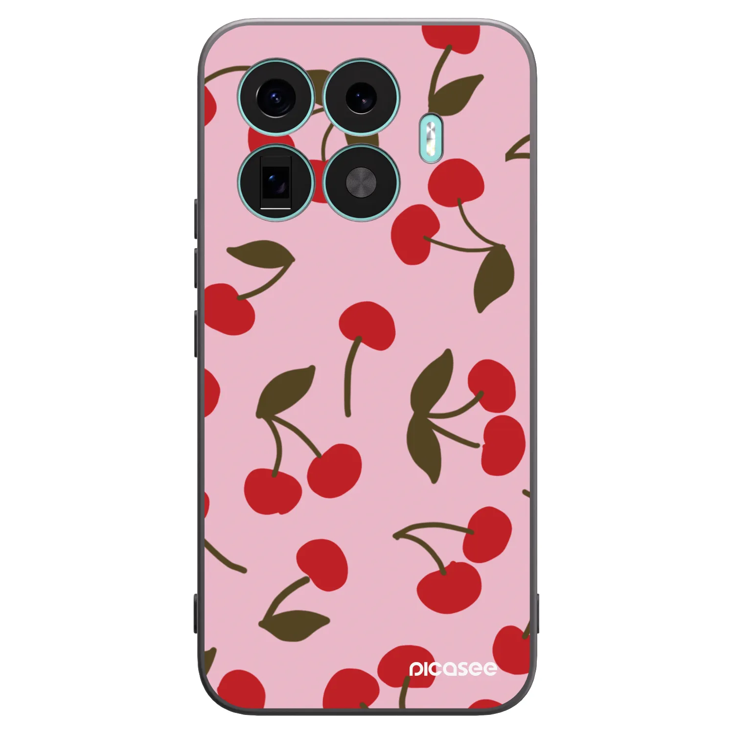 Picasee Xiaomi 17T Pro Hülle - Schwarzes Silikon - Cherry