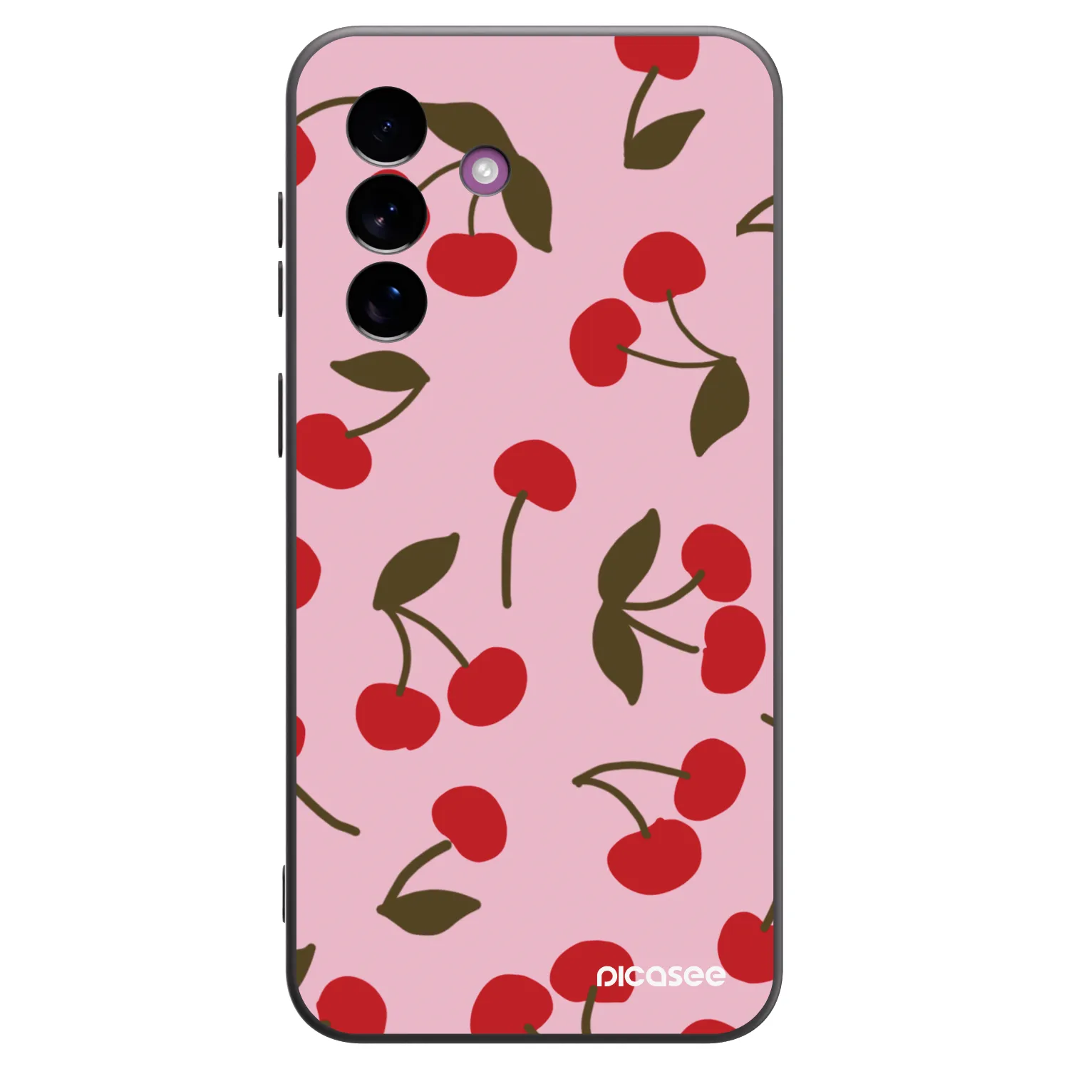 Picasee Samsung Galaxy A37 Hülle - Schwarzes Silikon - Cherry