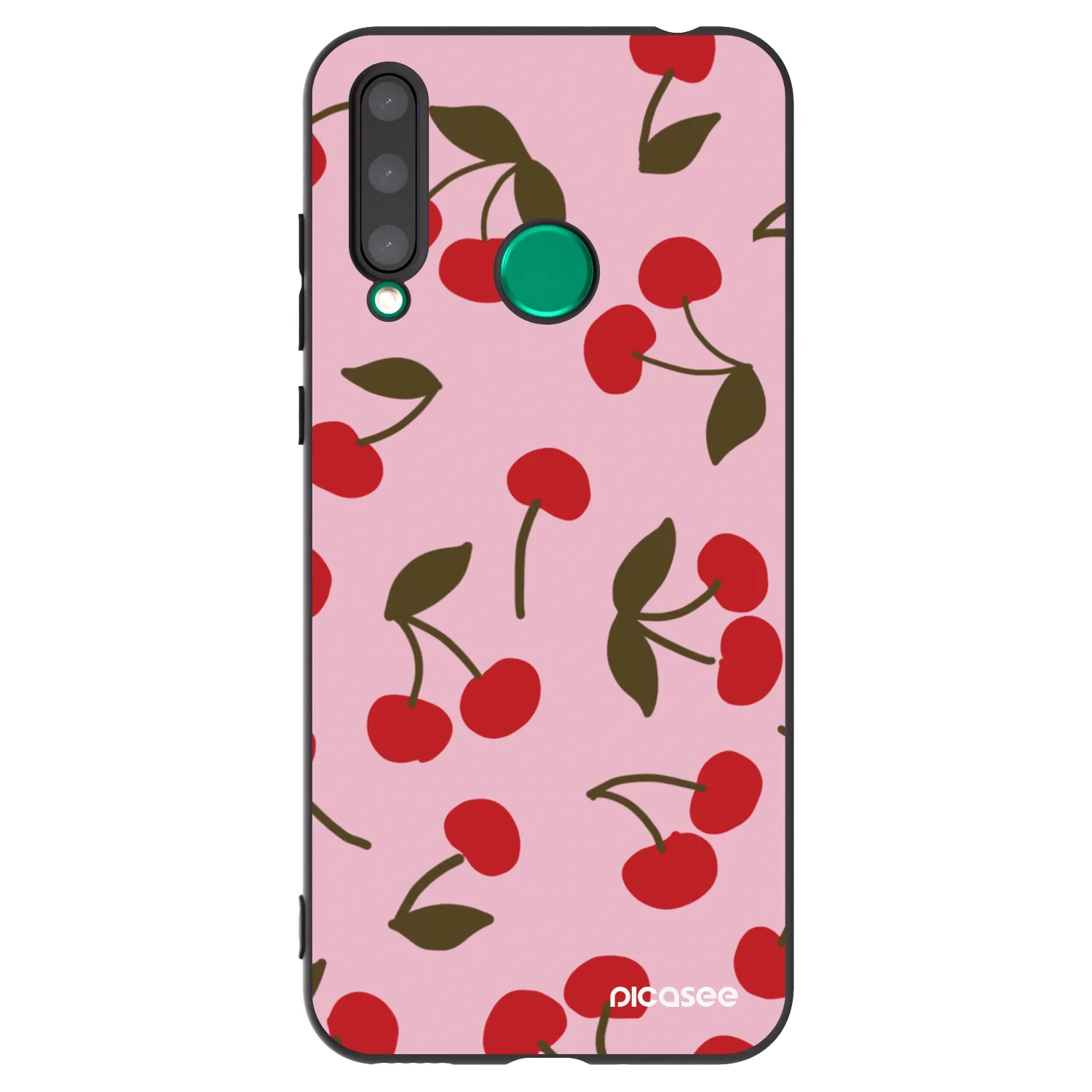 Picasee Honor 20 Lite Hülle - Schwarzes Silikon - Cherry