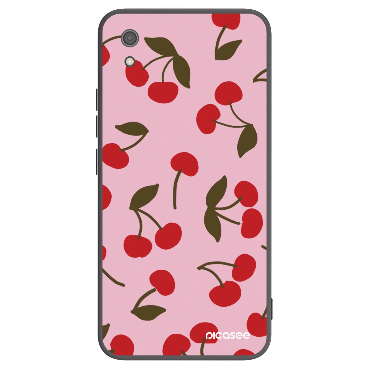Picasee Xiaomi Redmi 7A Hülle - Schwarzes Silikon - Cherry