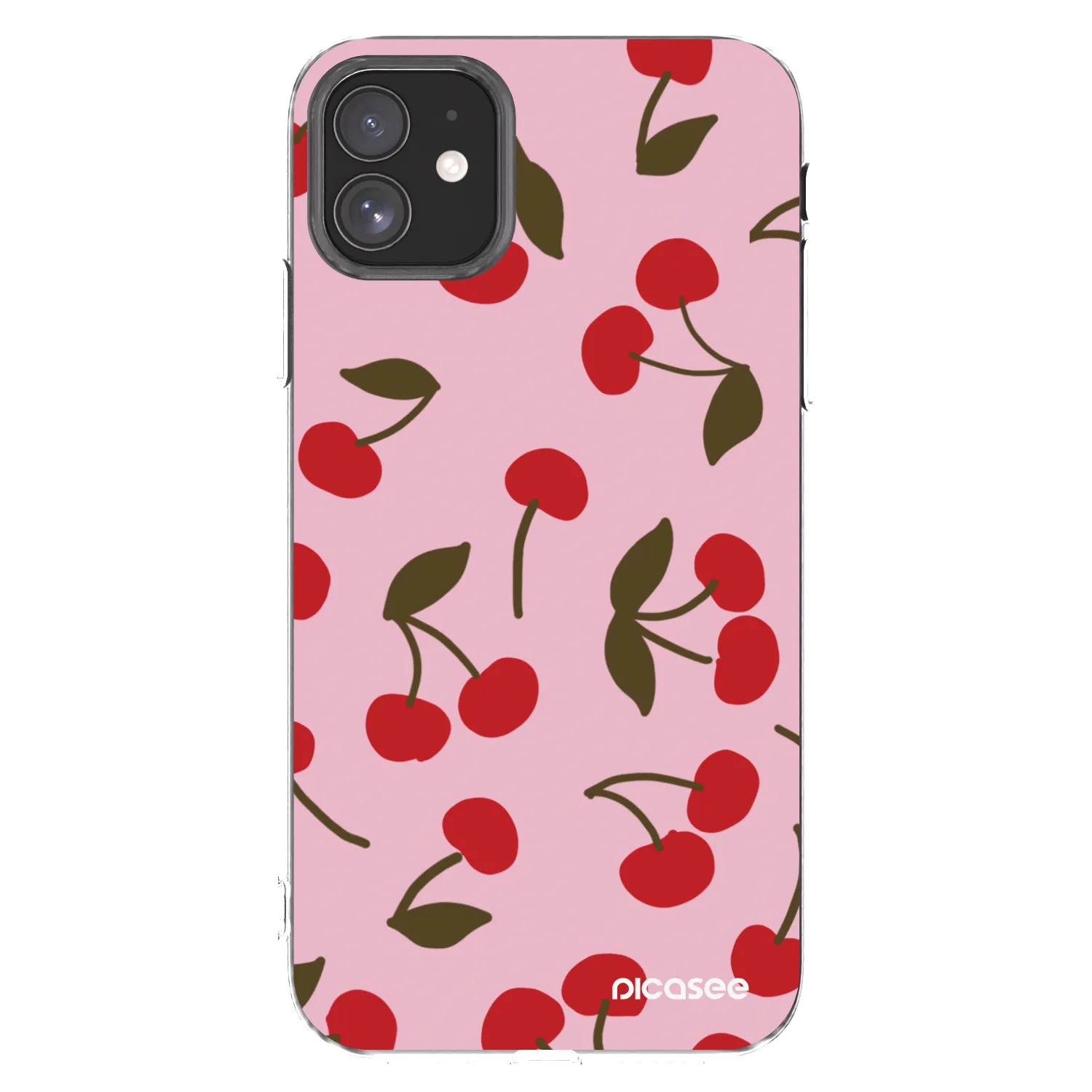 Picasee Apple iPhone 11 Hülle - Transparentes Silikon - Cherry