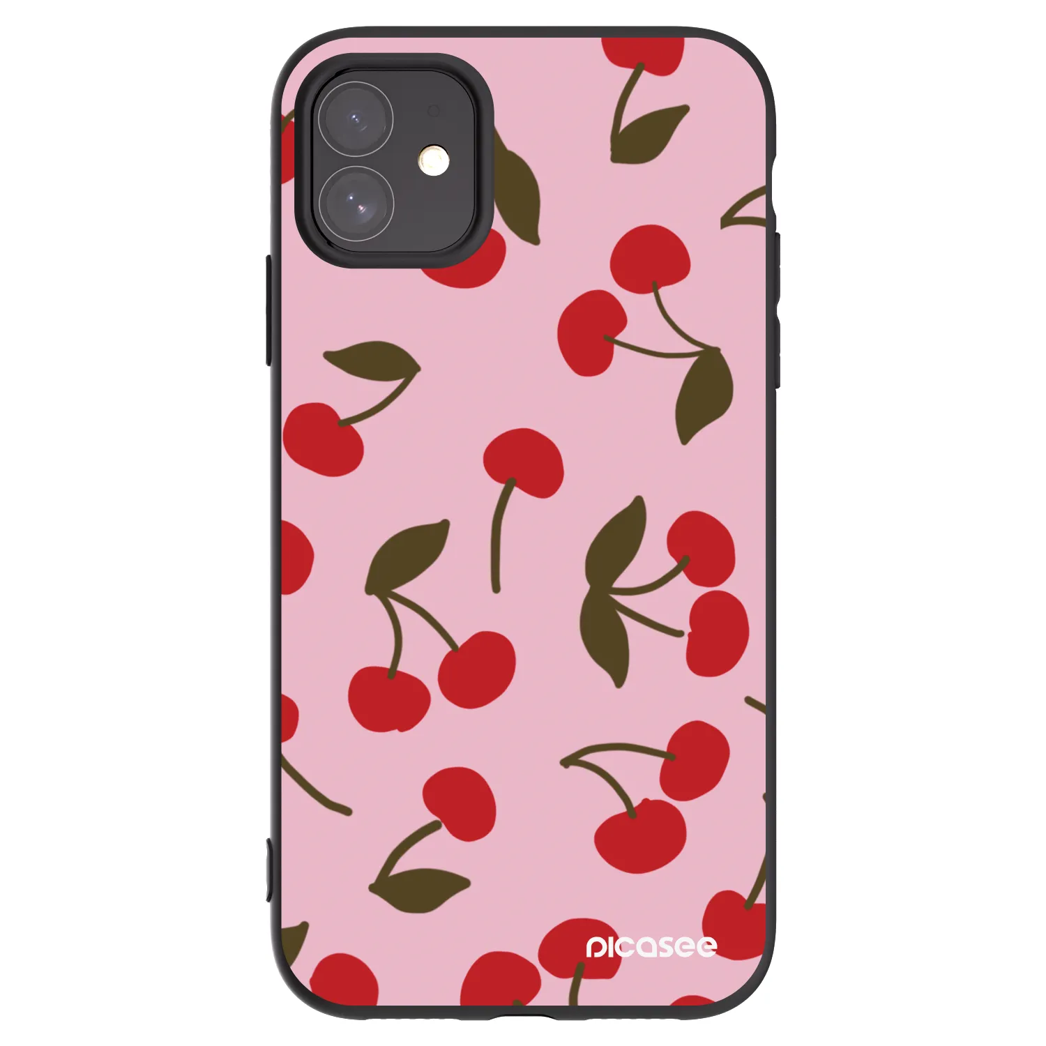 Picasee Apple iPhone 11 Hülle - Schwarzes Silikon - Cherry