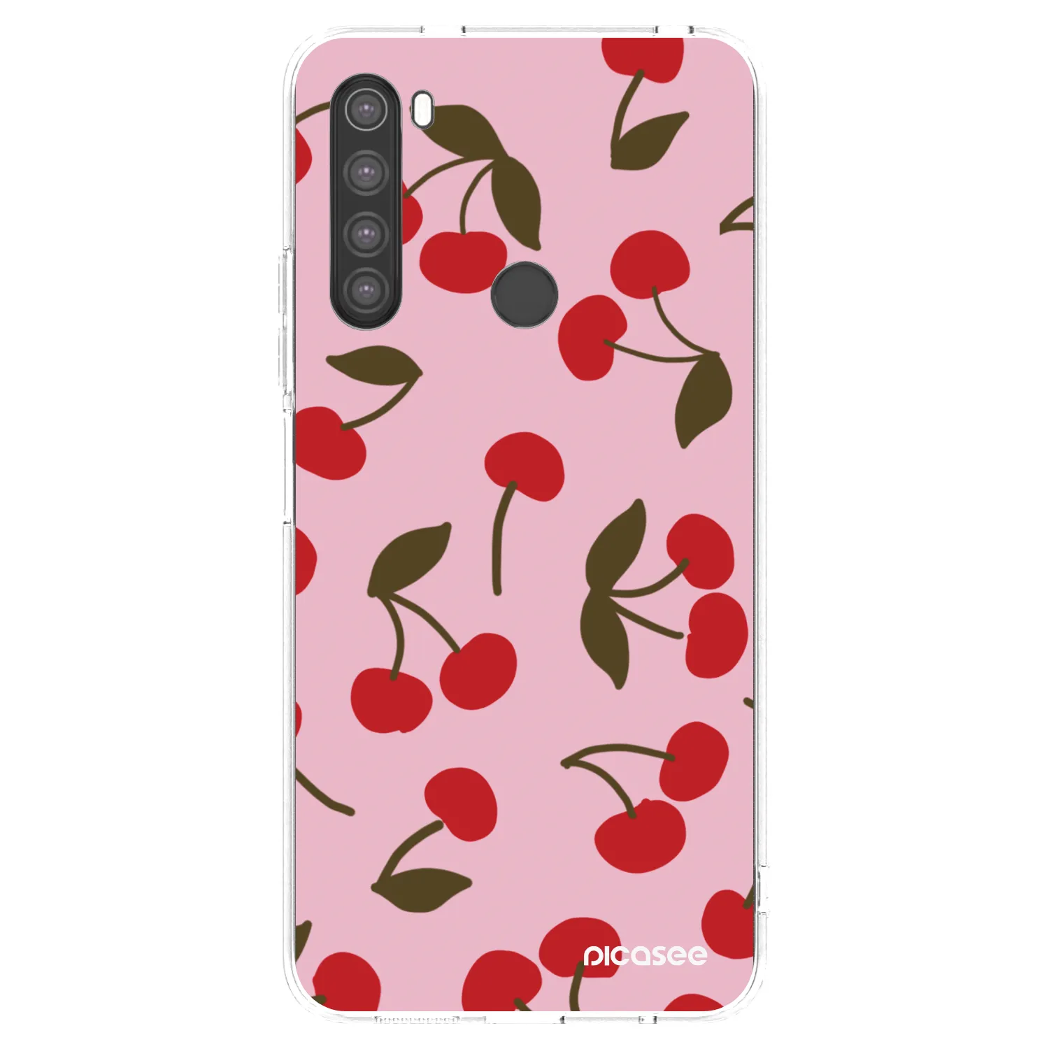 Picasee Xiaomi Redmi Note 8 Hülle - Transparentes Silikon - Cherry