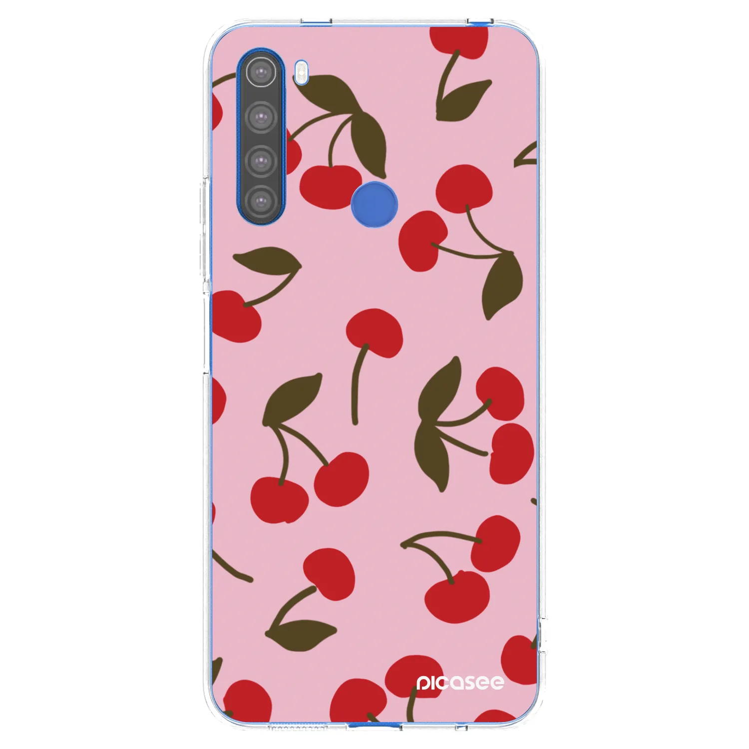 Picasee Xiaomi Redmi Note 8T Hülle - Transparentes Silikon - Cherry