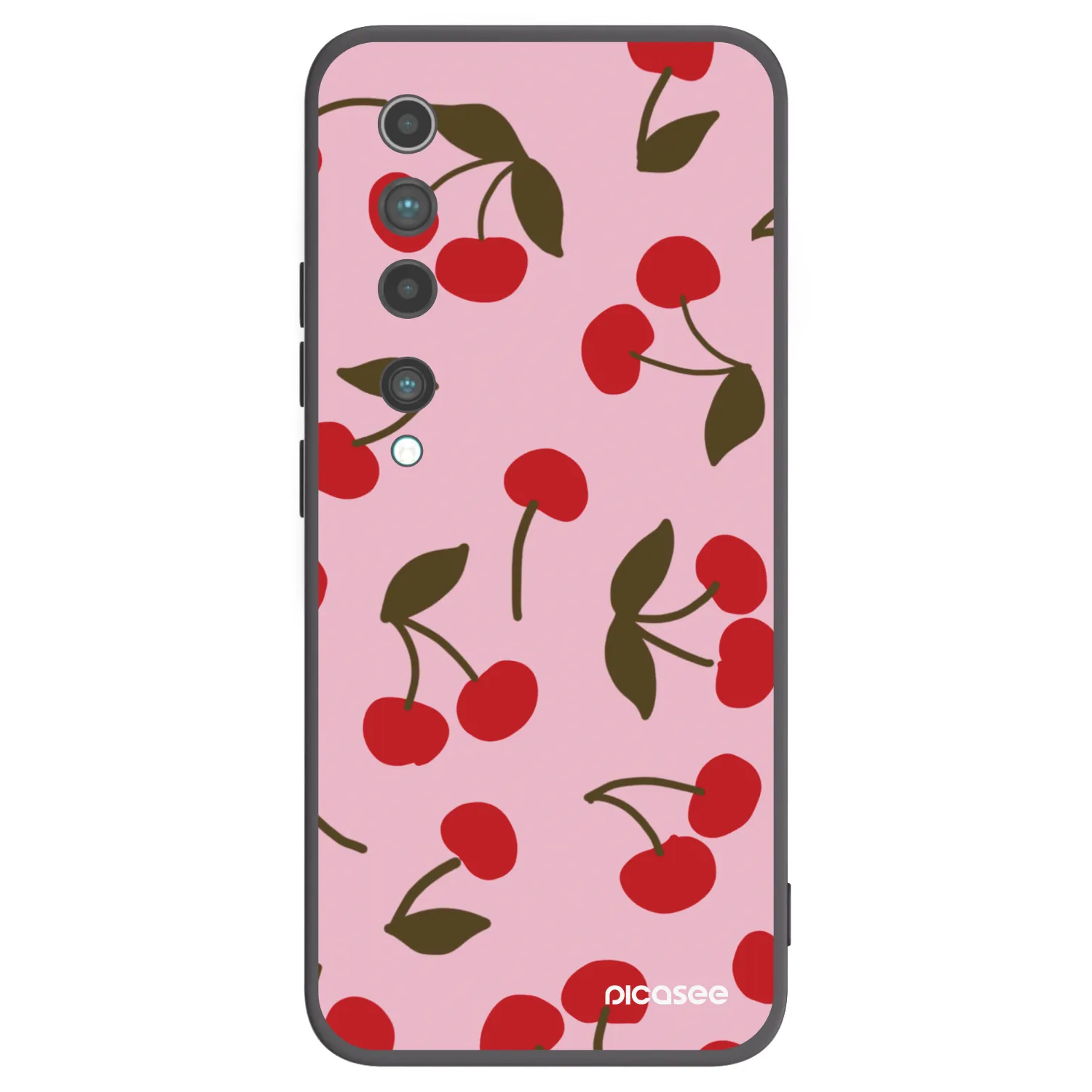 Picasee Xiaomi Mi 10 Hülle - Schwarzes Silikon - Cherry