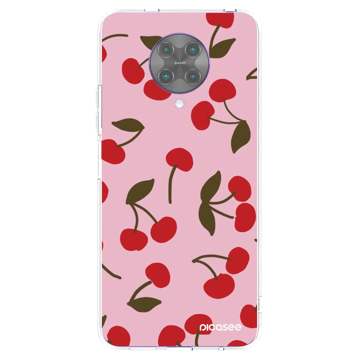 Picasee Xiaomi Poco F2 Pro Hülle - Transparentes Silikon - Cherry