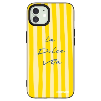 Picasee Apple iPhone 12 Hülle - Schwarzes Silikon - Ladolcevita