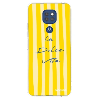 Picasee Motorola Moto G9 Play Hülle - Transparentes Silikon - Ladolcevita