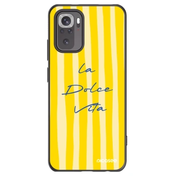 Picasee Xiaomi Redmi Note 10 Hülle - Schwarzes Silikon - Ladolcevita