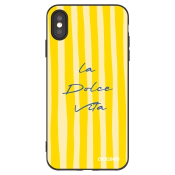 Picasee Apple iPhone XS Max Hülle - Schwarzes Silikon - Ladolcevita