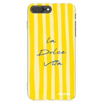 Picasee Apple iPhone 7 Plus Hülle - Transparentes Silikon - Ladolcevita