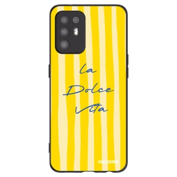 Picasee OPPO A94 5G Hülle - Schwarzes Silikon - Ladolcevita