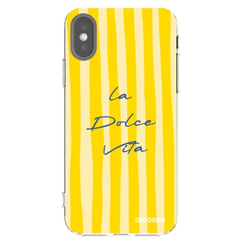 Picasee Apple iPhone X/XS Hülle - Transparentes Silikon - Ladolcevita