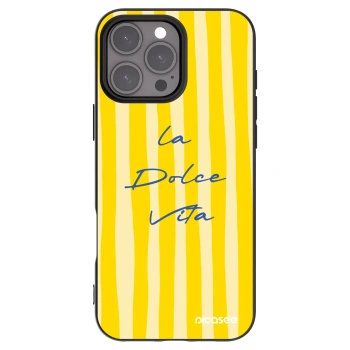 Picasee Apple iPhone 16 Pro Max Hülle - Schwarzes Silikon - Ladolcevita