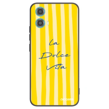 Picasee Motorola Moto G34 5G Hülle - Schwarzes Silikon - Ladolcevita
