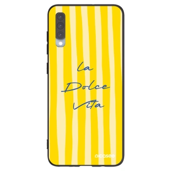 Picasee Samsung Galaxy A70 A705F Hülle - Schwarzes Silikon - Ladolcevita