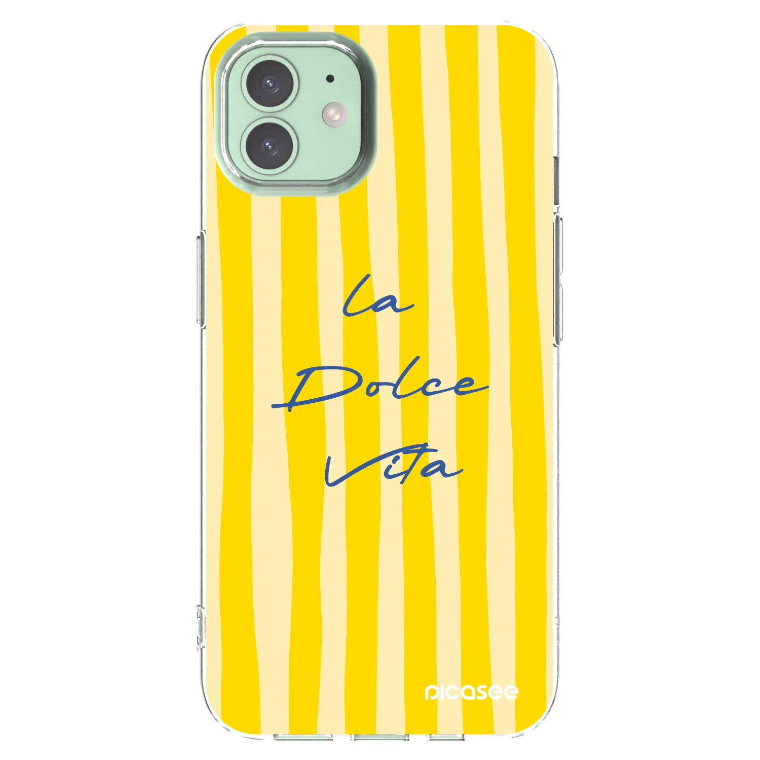 Picasee Apple iPhone 12 Hülle - Transparentes Silikon - Ladolcevita