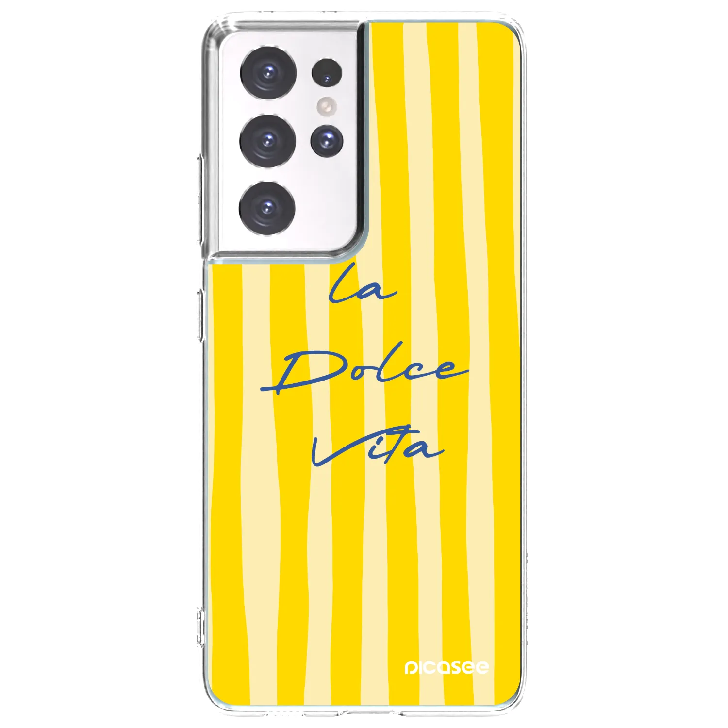 Picasee Samsung Galaxy S21 Ultra 5G G998B Hülle - Transparentes Silikon - Ladolcevita